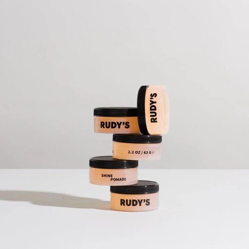Rudy's Shine Pomade - Non-Greasy Frizz Control with Medium Hold for Curly Hair | 2.2 oz
