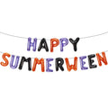 Summerween Balloons Banner - Tropical Beach Party Decorations, 16 Inch Letter Balloons