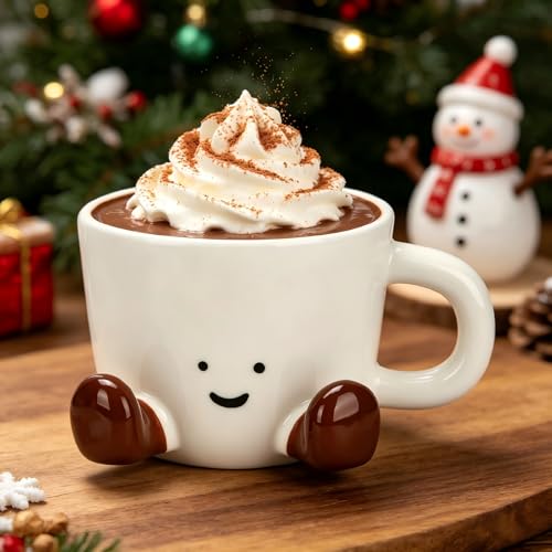 Chocolate Ceramic Coffee Mug 12.8oz - Cute Funny Office Mug for Women