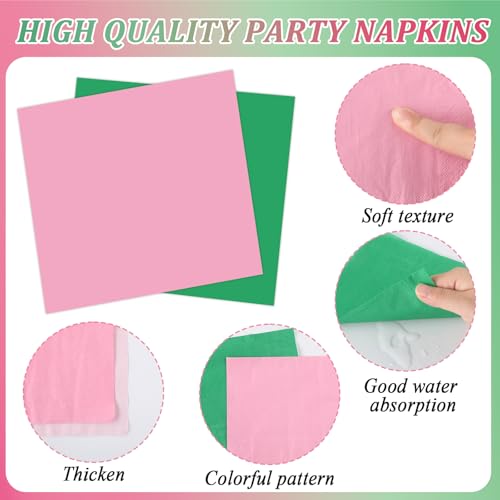 Pink and Green Witch Party Plates Napkins and Cutlery Set for Halloween Birthday Celebration - Serves 50 Guests