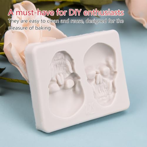 Silicone Skull Cake Mold for Halloween and Baking - 1 Piece