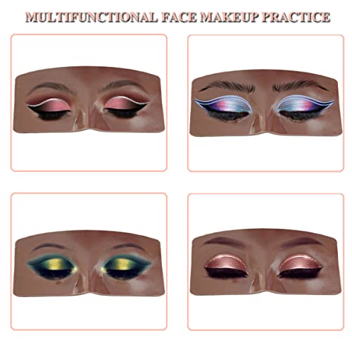 3D Makeup Practice Face Board Set with Kit for Artists, Students & Beginners - Eyes & Eyeshadow Training - Variation #4