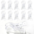 Clear Plastic Balloon Arch Clips - 10 pcs, 3.5 Inch Spring Clamps for Decorations