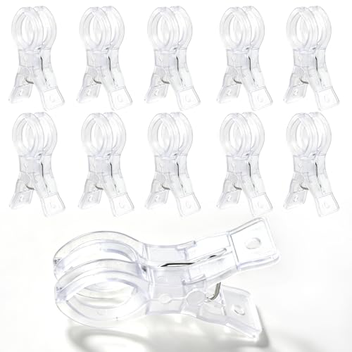 Clear Plastic Balloon Arch Clips - 10 pcs, 3.5 Inch Spring Clamps for Decorations