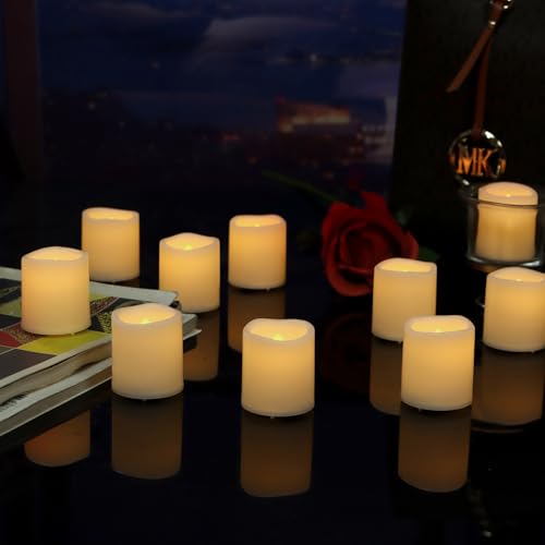 36 Pack LED Flameless Votive Candles - Warm White Glow, Battery Operated