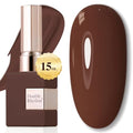 Dark Brown Gel Polish - 15ML Same Color Soak Off Nail Art Manicure - Deep Brown Variation