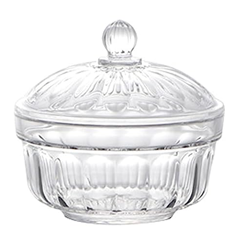 Plastic Candy Dish Sugar Bowl with Lid - Kitchen Food Storage Container