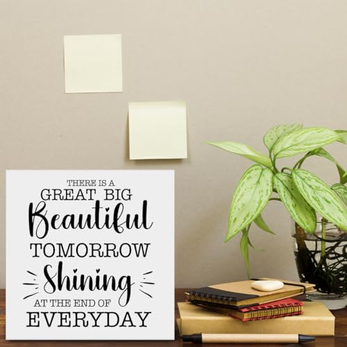Beautiful Tomorrow Wooden Quote Sign - Inspirational Decor for Home & Office with Variation