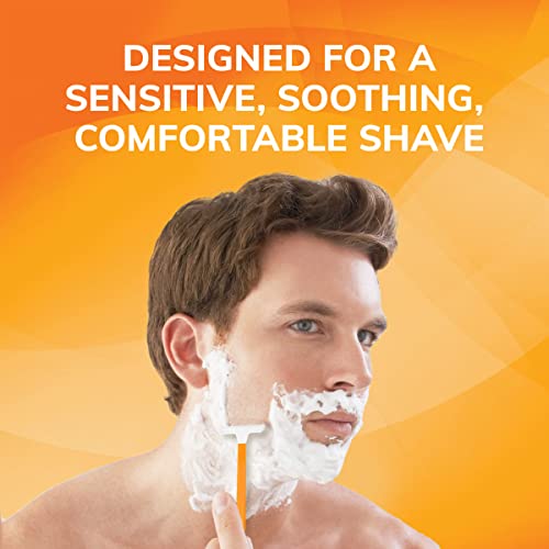 Men's Disposable Razors 52 Pack - Sensitive Single-Blade, Smooth Shave