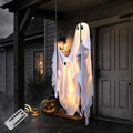 Outdoor Halloween Swinging Ghost Decorations - 4.3FT Spooky Hanging Decor Set