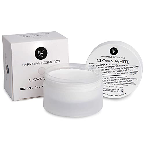 Professional White Face Paint Makeup for Stage and Halloween - 1.9 Oz