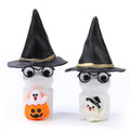 Cute White Marble Ghost Halloween Figurine - 3.5 Inch Holiday Decor