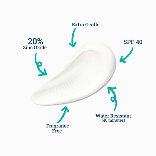 CoTZ Kids Mineral Sunscreen - SPF 40 | Lightweight Formula | No White Cast for Sensitive Skin