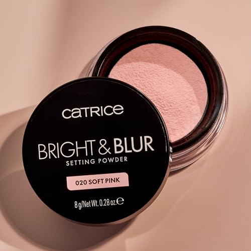 Fragrance-Free Soft Pink Loose Setting Powder with Brightening & Blurring Effects - New