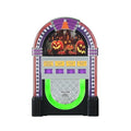 Retro Halloween Jukebox Decoration with LED Lights and Music - 9 Inch