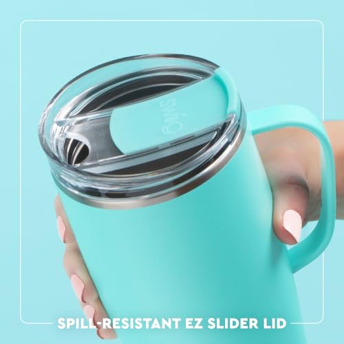 Travel Mug with Handle & Lid - 22oz Insulated Halloween Trick or Treat Pattern