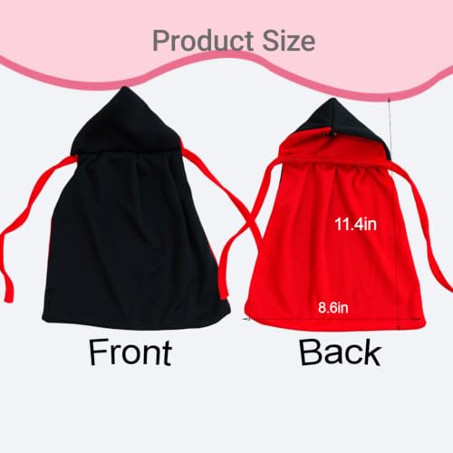 Halloween Vampire Cape Wine Bottle Cover Set with Hat - Festive Party Decor