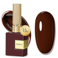 Dowos 15ML Sheer Gel Polish - Deep Brown Nail Art Manicure