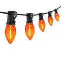 25FT Orange LED Halloween String Lights Waterproof Outdoor - Connectable