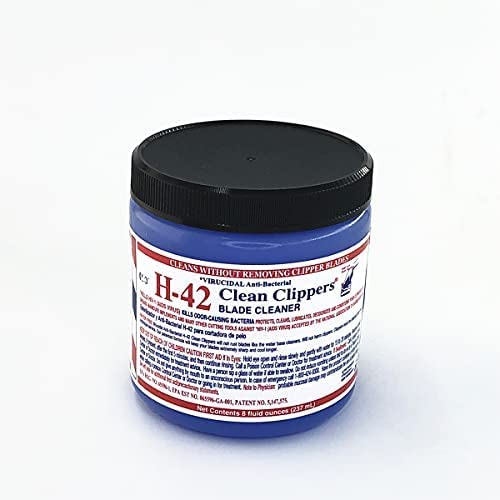 H-42 Clean Clippers Blade Cleaner Virucidal Anti-bacterial 8oz by H-42