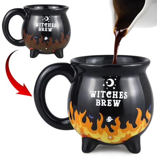 Heat Changing Cauldron Mug - 10oz Halloween & Witch Brew Coffee Cup