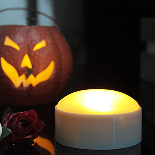 Halloween Battery LED Jack-O-Lantern Pumpkin Light with Remote Control - White, 1 Pack