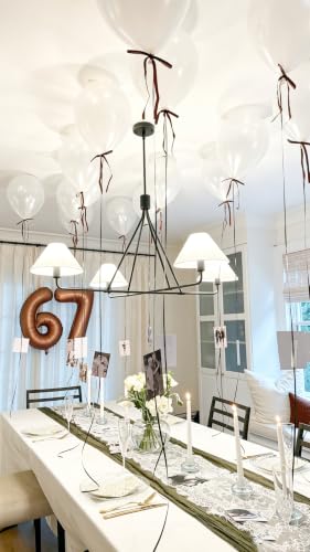 40 Inch Number 0 Balloon - Dark Brown Birthday Decorations for Party