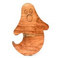 Ghost-Shaped Wooden Halloween Cutting Board 14x10 Inches - Spooky Kitchen Decor & Serving Platter