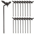 Halloween Bat Drink Straws Set - Reusable Plastic Party Accessories