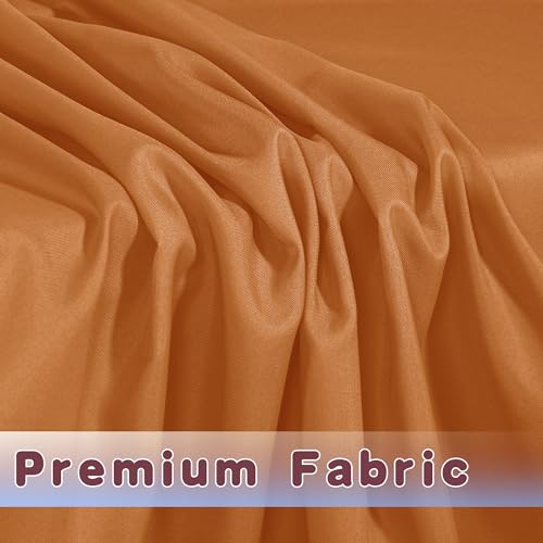 Fitted Table Cloths for 4ft Rectangle Tables - 2 Pack Orange - Vendor Booth