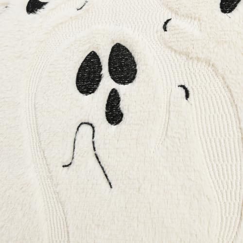 Halloween Throw Pillow Covers 18x18 Inch Set of 2 White Ghost Halloween Decor