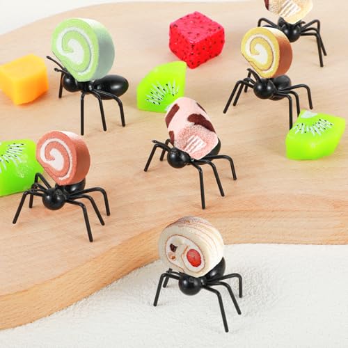 Reusable Ant Toothpicks for Party Decorations - 36 Pack Food-Safe Fruit & Appetizer Picks