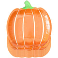 Pumpkin Fall Paper Plates - Autumn Harvest Disposable Dinnerware, 9 Inch, 25 Count