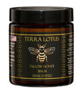 Terra Lotus - Organic Grass-Fed Beef Tallow Balm with Raw Honey - Moisturizing Cream for Soft, Smooth Skin - Handmade All-Natural Moisturizer (4oz, Unscented)