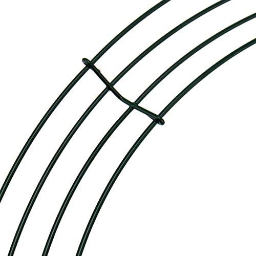 15 Pack 14 Inch Wire Wreath Frames for DIY Floral Holiday Decorations - Green
