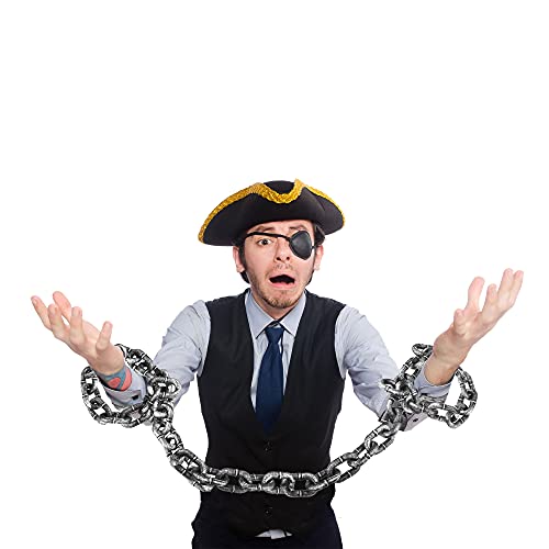 Halloween Chains Set - 4 Detachable Plastic Chains for Party Decorations & Cosplay