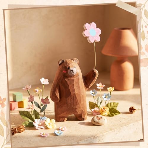 Interchangeable Bear Tabletop Decor Sign Set for Seasons & Holidays - 13 Pieces
