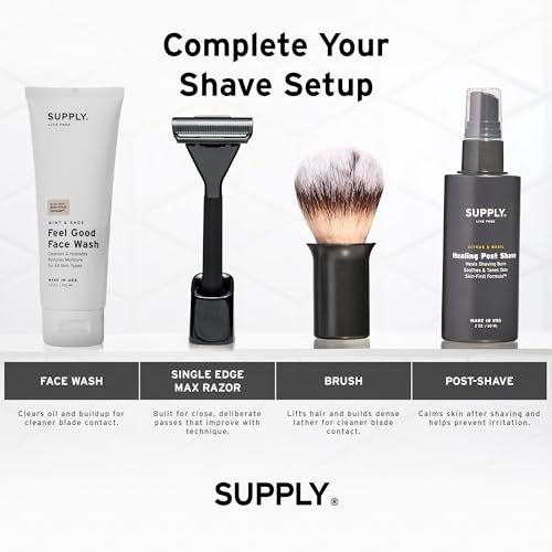 Supply Ultra Lather Shaving Cream for Men - Sandalwood & Cedar, 3.4 oz - Pack of 1