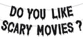 Scary Movie Night Banner Halloween Horror Party Decorations