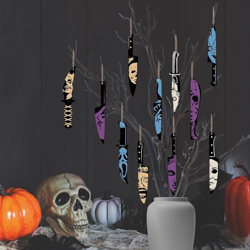 Halloween Horror Knife Ornaments 12PCS for Halloween Tree Decorations