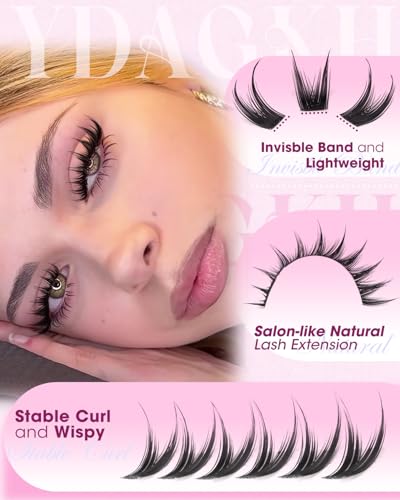 Eyelash Clusters Short 10-14mm Spiky Wispy Style - V Short 01