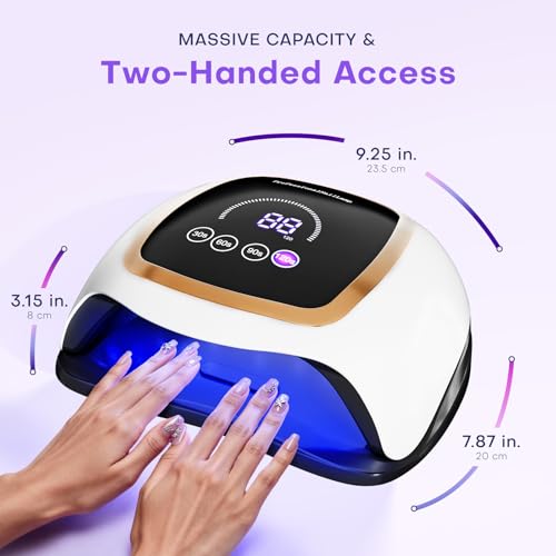 180W LED Nail Dryer with Touch Screen and 42 Beads - Fast Gel Polish Curing
