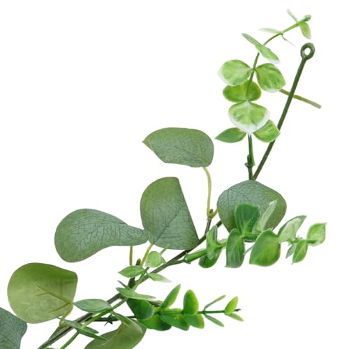 Two-Pronged Eucalyptus Aquatic Vines - 2 Packs, 70.87-Inch Simulated Plant Decor