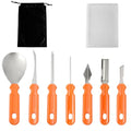 Pumpkin Carving Tools Set - 7 Stainless Steel Halloween Jack-O-Lantern Kit