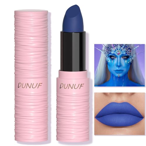 Blue Matte Lipstick & Face Body Paint Stick - Halloween & Cosplay, Variation 06 Blue
