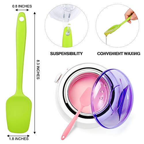 Wax Applicator Spatulas Set - Reusable Silicone Hair Removal Sticks for Body & Salon Use
