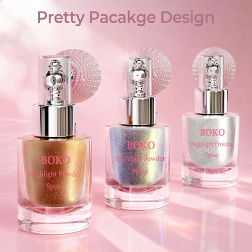 Body Shimmer Spray - Late Autumn Highlighter Powder & Glitter for Face & Body