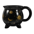 Halloween Cauldron Mug Ceramic Witch Cauldron Cup - Black 1