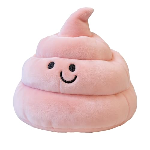 Pink 10in Plush Joke Poop Pillow Funny Decor Squeeze Stress Relief Gift