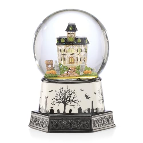 Lenox Haunted Village Light-Up Snow Globe - Water Globe Halloween Decor